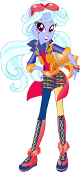 Size: 612x1305 | Tagged: safe, artist:sugar-loop, character:sugarcoat, equestria girls:friendship games, g4, my little pony: equestria girls, my little pony:equestria girls, clothing, female, glasses, goggles, helmet, looking at you, motorcross, motorcross outfit, motorcycle helmet, ponied up, simple background, solo, sporty style, transparent background, vector