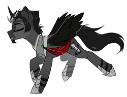 Size: 1381x1053 | Tagged: safe, artist:cloud-fly, oc, species:pony, male, not sombra, simple background, solo, stallion, transparent background