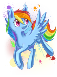 Size: 672x906 | Tagged: safe, artist:lightning-stars, character:rainbow dash, female, simple background, solo, transparent background