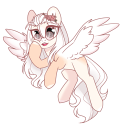 Size: 1173x1200 | Tagged: safe, artist:cloud-fly, oc, species:pegasus, species:pony, female, glasses, mare, simple background, solo, transparent background