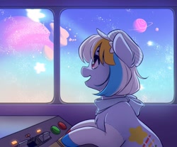 Size: 1060x877 | Tagged: safe, artist:katputze, oc, oc only, species:earth pony, species:pony, solo, space, surreal
