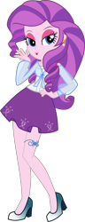 Size: 3214x8364 | Tagged: safe, artist:digimonlover101, oc, oc:bella, parent:rarity, parent:trenderhoof, parents:trenderity, my little pony:equestria girls, absurd resolution, clothing, ear piercing, earring, female, high heels, jewelry, not rarity, offspring, piercing, shoes, simple background, solo, transparent background, vector