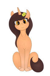 Size: 1308x2000 | Tagged: safe, artist:eqamrd, oc, oc only, oc:amiona, species:pony, species:unicorn, 2020 community collab, derpibooru community collaboration, :3, belly, catpony, female, looking at you, mare, original species, simple background, smiling, solo, transparent background