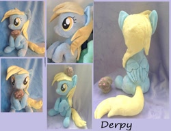 Size: 3648x2800 | Tagged: safe, artist:epicrainbowcrafts, character:derpy hooves, species:pegasus, species:pony, female, irl, mare, muffin, photo, plushie