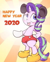Size: 968x1200 | Tagged: safe, artist:k-nattoh, character:starlight glimmer, species:pony, species:unicorn, 2020, bipedal, clothing, cosplay, costume, cute, female, glimmerbetes, happy new year, happy new year 2020, holiday, hoof gloves, mickey mouse, mouse costume, solo, year of the rat