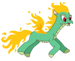 Size: 2207x1791 | Tagged: safe, artist:supahdonarudo, community related, character:tianhuo, species:dragon, species:longma, them's fightin' herds, flying, hybrid, mane of fire, open mouth, simple background, transparent background