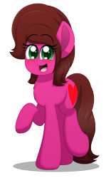 Size: 2700x4525 | Tagged: safe, artist:aarondrawsarts, derpibooru original, oc, oc only, oc:rose bloom, species:earth pony, species:pony, anime style, blushing, simple background, solo, transparent background