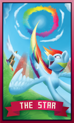 Size: 902x1499 | Tagged: safe, artist:pixel-prism, character:rainbow dash, g4, my little pony: friendship is magic, awesome, fast, flying, rainbow trail, sonic rainboom