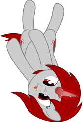 Size: 4000x5921 | Tagged: safe, artist:waveywaves, oc, oc only, scrunchy face, silly, simple background, solo, tongue out, transparent background
