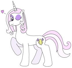 Size: 2197x2085 | Tagged: safe, artist:supahdonarudo, character:fleur-de-lis, species:pony, species:unicorn, heart, one eye closed, raised hoof, simple background, transparent background, wink, winking at you