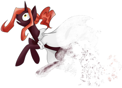 Size: 2205x1586 | Tagged: safe, artist:weird--fish, oc, oc only, oc:wormhole, species:pony, species:unicorn, clothing, disintegration, robe, simple background, solo, this will end in death, transparent background