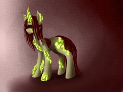 Size: 2560x1920 | Tagged: safe, artist:weird--fish, oc, oc only, species:pony, blindfold, ponified, solo