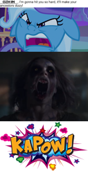 Size: 796x1561 | Tagged: safe, artist:mega-poneo, edit, edited screencap, screencap, character:trixie, episode:to where and back again, g4, my little pony: friendship is magic, countdown (movie), meme, ozhin