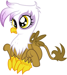 Size: 7222x8061 | Tagged: safe, artist:glancojusticar, artist:tim015, character:gilda, species:griffon, absurd resolution, baby, chickub, colored, cub, gildadorable, simple background, transparent background, vector, younger