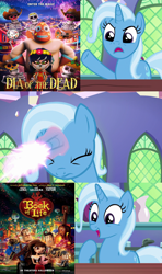 Size: 640x1080 | Tagged: safe, artist:mega-poneo, edit, edited screencap, screencap, character:trixie, species:pony, species:unicorn, episode:all bottled up, g4, my little pony: friendship is magic, comic, female, magic, mare, meme, screencap comic, the book of life, transformation, trixie fixing meme