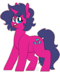 Size: 704x849 | Tagged: safe, artist:liefsong, oc, oc only, oc:fizzy pop, species:pony, species:unicorn, cute, simple background, solo, transparent background