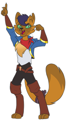 Size: 800x1431 | Tagged: safe, artist:sugar-loop, character:capper dapperpaws, species:abyssinian, species:anthro, clothing, cosplay, costume, crossover, male, open mouth, pants, sea hawk, she-ra, she-ra and the princesses of power, simple background, solo, transparent background