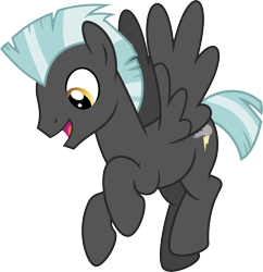 Size: 2899x3000 | Tagged: safe, alternate version, artist:chainchomp2, edit, character:thunderlane, species:pegasus, species:pony, episode:marks and recreation, g4, my little pony: friendship is magic, .svg available, alternate versions at source, flying, high res, male, simple background, smiling, solo, stallion, transparent background, vector