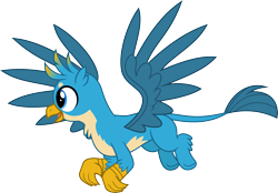Size: 4313x3000 | Tagged: safe, artist:chainchomp2, character:gallus, species:griffon, episode:school daze, g4, my little pony: friendship is magic, .svg available, cute, flying, gallabetes, high res, male, simple background, smiling, solo, transparent background, vector