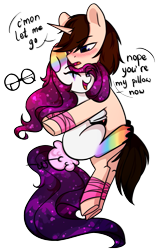 Size: 827x1297 | Tagged: safe, artist:cloud-fly, oc, oc only, oc:joker, oc:ryan, species:earth pony, species:pony, species:unicorn, female, glasses, male, mare, simple background, stallion, transparent background