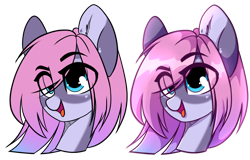 Size: 1280x819 | Tagged: safe, artist:cloud-fly, oc, oc only, species:pony, bust, eye clipping through hair, female, mare, portrait, simple background, smiling, solo, transparent background