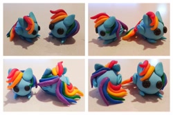 Size: 1280x853 | Tagged: safe, artist:dawn-designs-art, character:rainbow dash, species:pegasus, species:pony, craft, female, photo, sculpey, sculpture, solo, traditional art