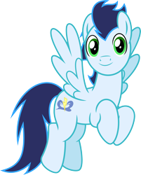 Size: 2270x2817 | Tagged: safe, alternate version, artist:chainchomp2, character:soarin', species:pegasus, species:pony, episode:parental glideance, g4, my little pony: friendship is magic, .svg available, alternate versions at source, flying, high res, looking at you, male, simple background, solo, stallion, transparent background, vector