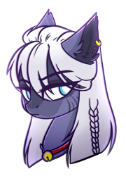 Size: 865x1200 | Tagged: safe, artist:cloud-fly, oc, species:pony, bust, female, mare, portrait, simple background, solo, transparent background
