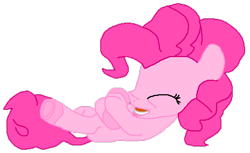 Size: 464x284 | Tagged: safe, artist:logan jones, edit, editor:logan jones, character:pinkie pie, species:earth pony, species:pony, 3d to 2d, cute, diapinkes, female, hello pinkie pie, laughing, simple background, solo, trace, transparent background
