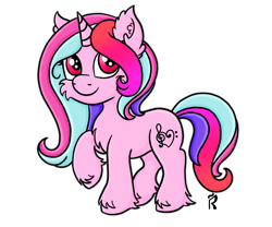 Size: 1300x1080 | Tagged: safe, artist:dawn-designs-art, oc, oc only, oc:crystal note, species:pony, species:unicorn, cute, digital art, pink coat, pink eyes, simple background, solo, transparent background