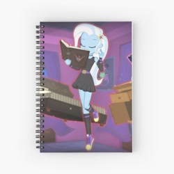 Size: 600x600 | Tagged: safe, artist:invisibleink, edit, character:trixie, my little pony:equestria girls, notebook
