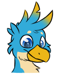 Size: 831x1022 | Tagged: safe, artist:moemneop, character:gallus, species:griffon, bust, cute, gallabetes, male, portrait, simple background, solo, transparent background