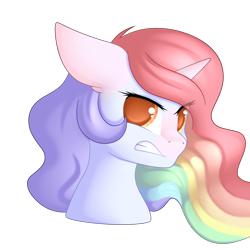 Size: 3000x3000 | Tagged: safe, artist:xcinnamon-twistx, oc, oc only, oc:platinum candylace, angry, commission, simple background, solo, teeth, transparent background