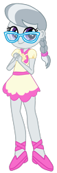 Size: 703x2122 | Tagged: safe, artist:gmaplay, character:silver spoon, episode:flight to the finish, g4, my little pony: friendship is magic, my little pony:equestria girls, clothing, dress, female, simple background, solo, transparent background