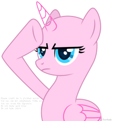 Size: 3538x3622 | Tagged: safe, artist:rioshi, artist:starshade, oc, oc only, species:alicorn, species:pony, alicorn oc, base, female, horn, mare, rainbow dash salutes, salute, simple background, smiling, solo, transparent background, wings