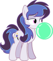 Size: 5313x6102 | Tagged: safe, artist:digimonlover101, oc, oc:musical melody, parent:octavia melody, parent:vinyl scratch, parents:scratchtavia, species:earth pony, species:pony, absurd resolution, bubblegum, female, food, gum, magical lesbian spawn, mare, offspring, simple background, solo, transparent background, vector