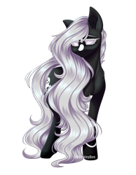 Size: 1500x1929 | Tagged: safe, artist:ohhoneybee, oc, oc:chastity mist, species:earth pony, species:pony, female, mare, simple background, solo, transparent background