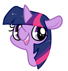 Size: 901x952 | Tagged: safe, artist:pegacornss, character:twilight sparkle, species:pony, bust, cute, female, mare, open mouth, portrait, simple background, solo, twiabetes, white background
