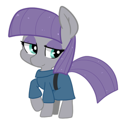 Size: 673x665 | Tagged: safe, artist:pegacornss, character:maud pie, species:earth pony, species:pony, cute, female, mare, maudabetes, simple background, smiling, solo, transparent background, when she smiles