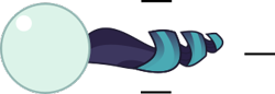 Size: 336x115 | Tagged: safe, artist:mega-poneo, character:coloratura, species:earth pony, species:pony, ball, crossover, female, mare, motion lines, rolling, solo, sonic the hedgehog (series), spin dash