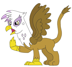 Size: 2286x2112 | Tagged: safe, artist:supahdonarudo, character:gilda, species:griffon, angry, cross-popping veins, middle finger, simple background, transparent background, vent art, vulgar, yelling