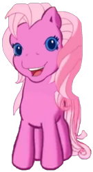Size: 456x847 | Tagged: safe, artist:logan jones, edit, edited screencap, editor:logan jones, screencap, character:pinkie pie (g3), g3, background removed, cute, female, g3 diapinkes, looking at you, open mouth, simple background, smiling, transparent background, vector