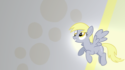 Size: 1920x1080 | Tagged: safe, artist:blackgryph0n, artist:illuminatiums, artist:rdbrony16, edit, character:derpy hooves, species:pegasus, species:pony, cutie mark, cutie mark background, derp, eyelashes, female, flying, full body, hooves, mane, mare, smiling, solo, tail, wallpaper, wallpaper edit, wings