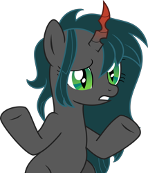 Size: 7188x8390 | Tagged: safe, artist:digimonlover101, oc, oc:nightshade, parent:king sombra, parent:queen chrysalis, parents:chrysombra, species:changepony, absurd resolution, hybrid, interspecies offspring, offspring, simple background, solo, transparent background, vector