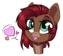 Size: 779x692 | Tagged: safe, artist:cloud-fly, oc, species:pony, bust, female, heart, mare, portrait, simple background, solo, transparent background
