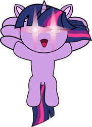 Size: 1280x1754 | Tagged: safe, artist:mega-poneo, character:twilight sparkle, character:twilight sparkle (alicorn), species:alicorn, species:pony, bipedal, cute, female, flying, glowing eyes, jewelpet, magic, mare, mega poneo strikes again, open mouth, sanrio, sega, simple background, solo, style emulation, transparent background, twiabetes