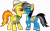 Size: 7000x4294 | Tagged: safe, artist:n0kkun, character:daring do, character:spitfire, species:pegasus, species:pony, ship:daringfire, bedroom eyes, blushing, clothes swap, clothing, eyes closed, female, goggles, hat, kissing, lesbian, mare, raised hoof, shipping, shirt, simple background, transparent background, uniform, wonderbolts, wonderbolts uniform