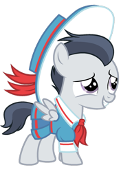 Size: 751x1065 | Tagged: safe, artist:katnekobase, artist:xcinnamon-twistx, character:rumble, species:pegasus, species:pony, clothing, colt, crossdressing, cute, dress, embarrassed, male, rumblebetes, simple background, solo, transparent background