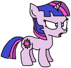 Size: 704x672 | Tagged: safe, artist:logan jones, character:twilight sparkle, character:twilight sparkle (unicorn), species:pony, species:unicorn, annoyed, open mouth, simple background, transparent background