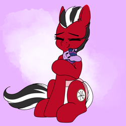 Size: 3000x3000 | Tagged: safe, artist:xcinnamon-twistx, character:twilight sparkle, species:pony, adult foal, diaper, eyes closed, plushie, ponified, poofy diaper, request, shatter (transformers), sitting, transformers, twilight sparkle plushie